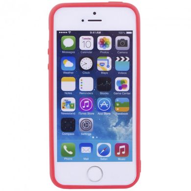 Чохол силіконовий SMTT Simeitu для iPhone 5/5S/SE red