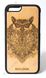 Деревянный чехол BIGLOOK на iPhone 6/6S (4.7") с лазерной гравировкой "Сова" (Клен)