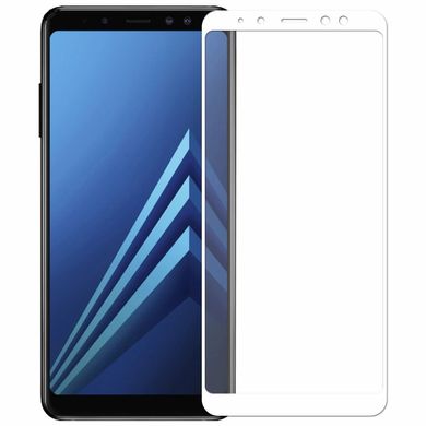 Защитное стекло (переднее) для Silk Screen Samsung Galaxy A8 Plus (2018) / A730 (6.0") front / white