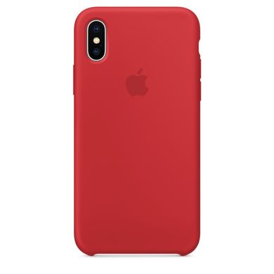 Силиконовый чехол (Silicone Case) для iPhone X 10 (5.8”) red