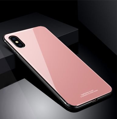 Скляний чохол (Glass Case) на iPhone X 10 (5.8”) pink
