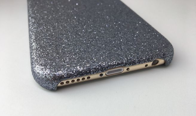 Чохол силіконовий з блискітками для iPhone 6/6S (4.7”) silver