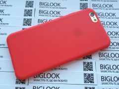 Чохол cиліконовий (гладкий) для iPhone 6/6S (4.7”) red