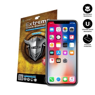 Захисна плівка X.One® Extreme Shock Eliminator для iPhone X (5.8”) front / clear