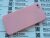 Чохол cиліконовий (гладкий) для iPhone 5/5S/5SE pink